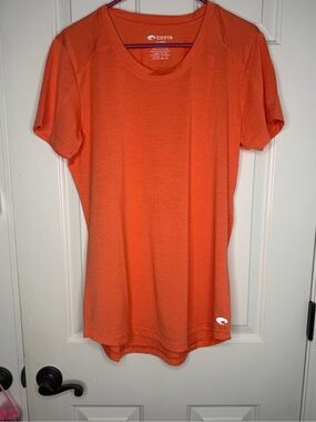 Costa Women's Bright Orange Short Sleeve Performance Tee